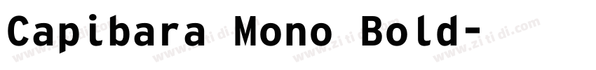 Capibara Mono Bold字体转换